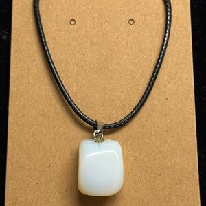 Elegant White Pendant Necklace